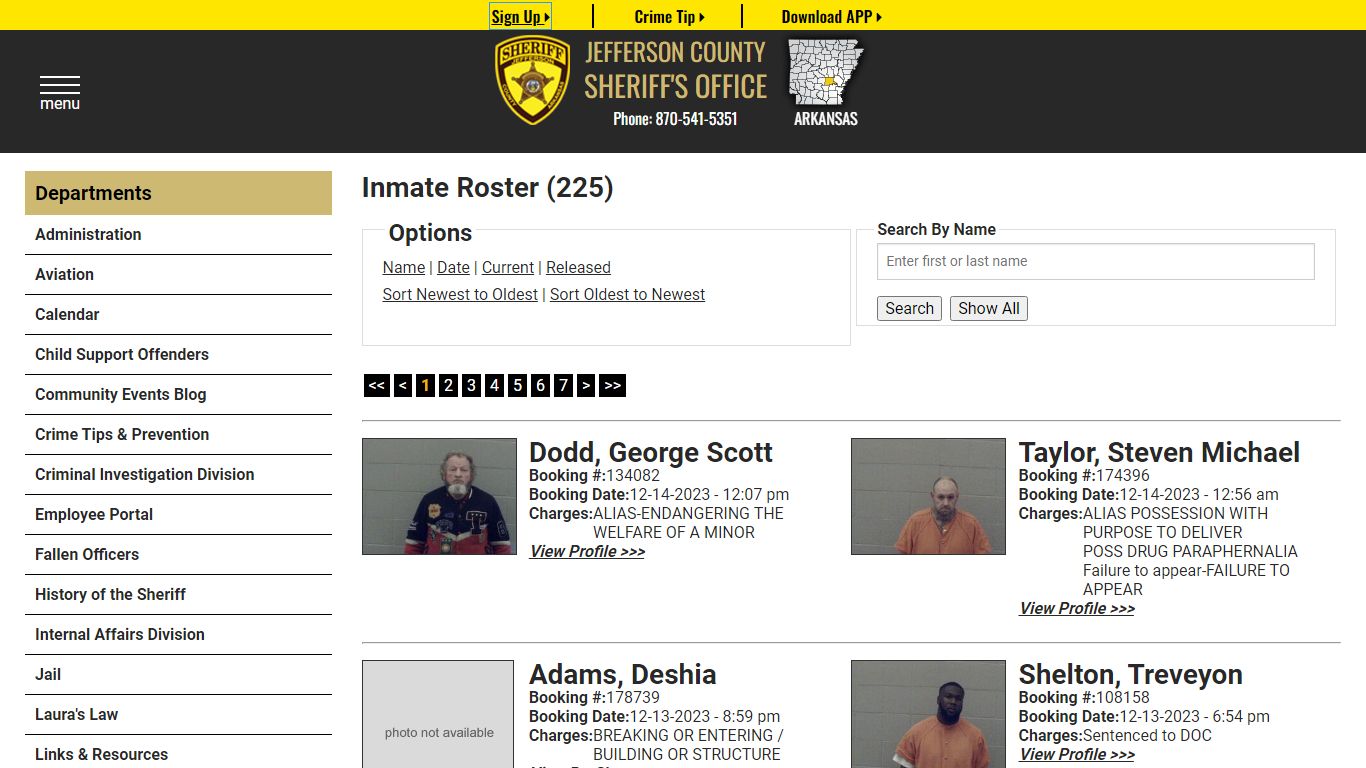Inmate Roster - Jefferson County Sheriff AR